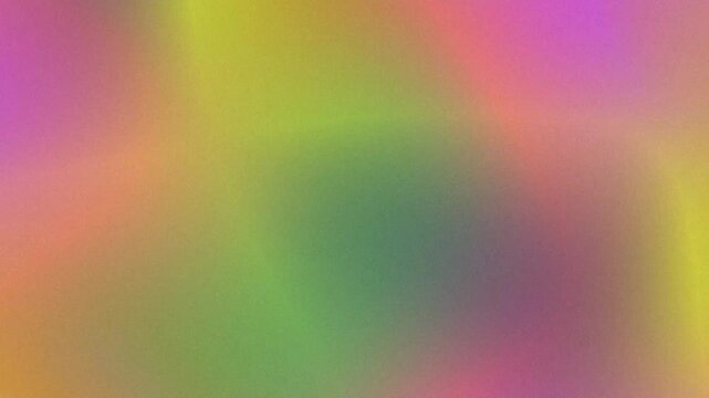 Vibrant Grainy Multi Colored Texture Shifting Softly Across Abstract Digital Canvas With Retro Film Noise And Neon Aura Gradient Haze