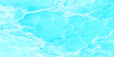 Obraz premium Vibrant turquoise marble surface with white veins patterns