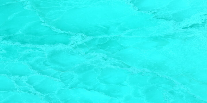 Turquoise marble surface with gentle waves and perfect for backgrounds or textures