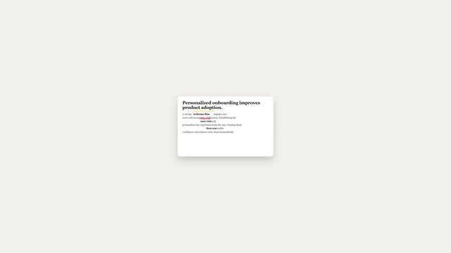 Animated article highlight callout on white background