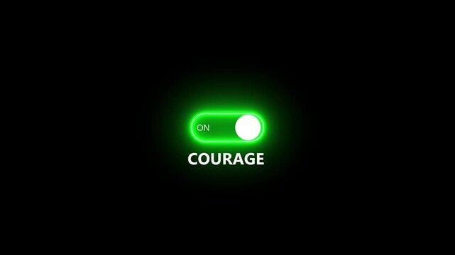 Courage Typography Design Inspirational Motivation Quote Word Strength Confidence Bravery Determination Leadership Success Mindset Positive Attitude