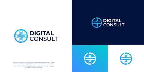 Fototapeta premium Healthcare Support And Wellness Logo Design