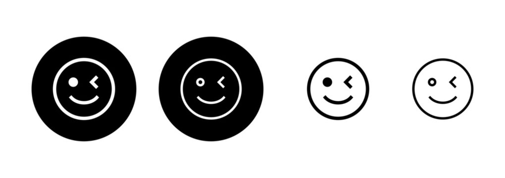 Smile icon logo design. smile emoticon icon. feedback sign and symbol