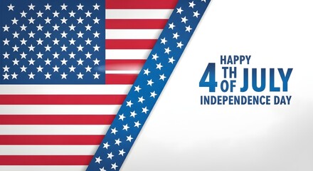 Obraz premium American flag fourth of july independence day graphic patriotic holiday celebration design
