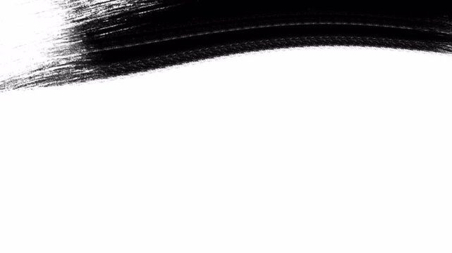 Brush Stroke Transition Footage Grunge Paint Reveal Animation 4K