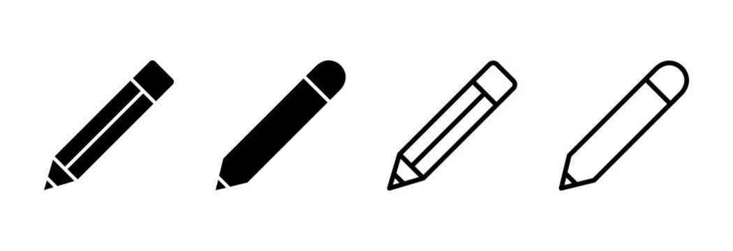 Pencil icon symbol for apps and websites. pen sign and symbol. edit icon vector