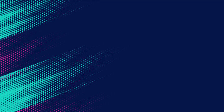 Vector halftone gradient effect. Vibrant abstract background. Retro 80's style colors and textures.