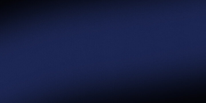 Abstract Noise Gradient Background &ndash; Stylish Dark Navy Vignette with Cool Blue Grain Texture
