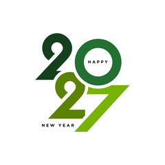 Obraz premium 2027 number design template. 2027 New Year logo text design.