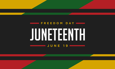 Obraz premium Juneteenth Freedom Day Background Design.