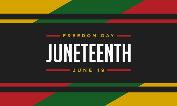 Juneteenth Freedom Day Background Design.