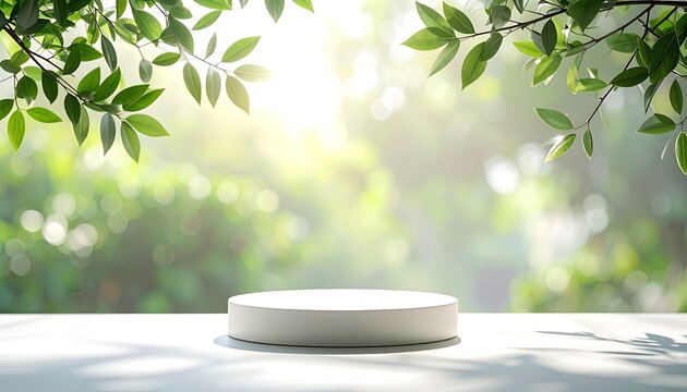 White plate on outdoor table setting.
