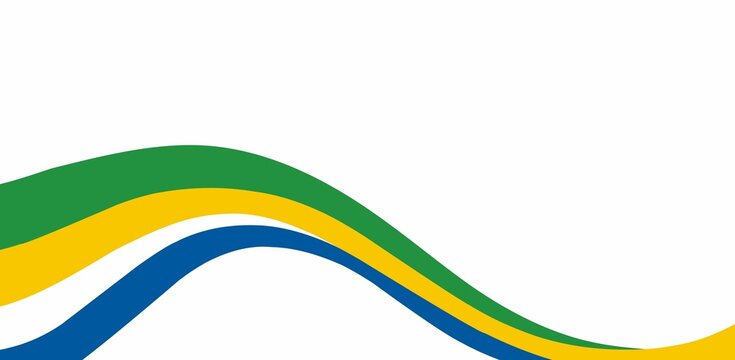 Wavy colorful lines on white background.Multicolored wavy lines on a white background