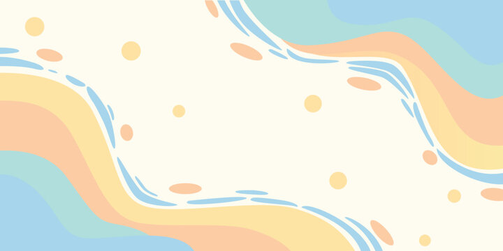 Soft colorful abstract wave background.