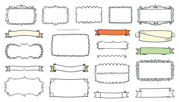 Collection of various ribbons and banners.