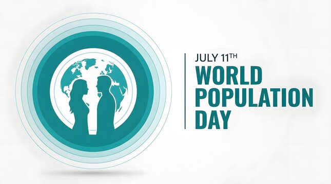 World population day awareness graphic