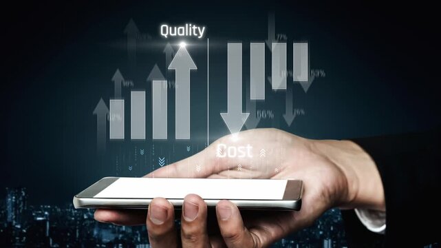 Increase quality and reduce cost represent quality, cost, and performance optimization for business strategy and resource efficiency Marrow