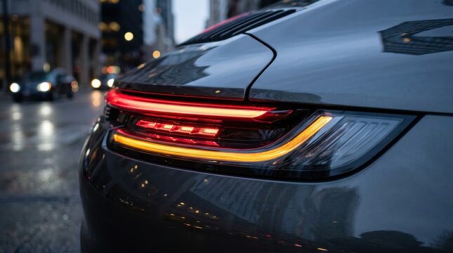 Stunning features of the vehicle's LED rear lights