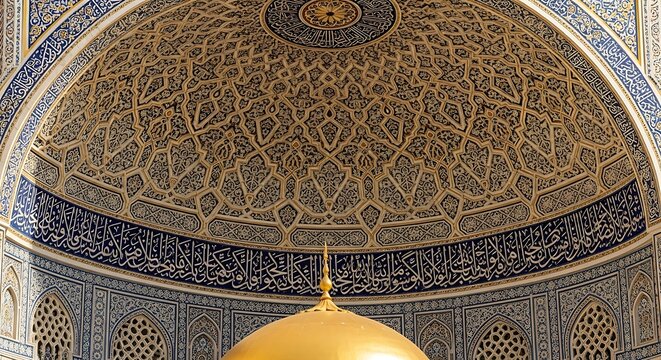 Tilya sheikh mosque interior in tashkent uzbekistan