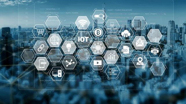 AI and IoT form an intelligent digital infrastructure linking data, connectivity, analytics, blockchain, cloud, and security systems in a seamless network. Marrow