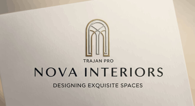 Nova Interiors company logo design.
