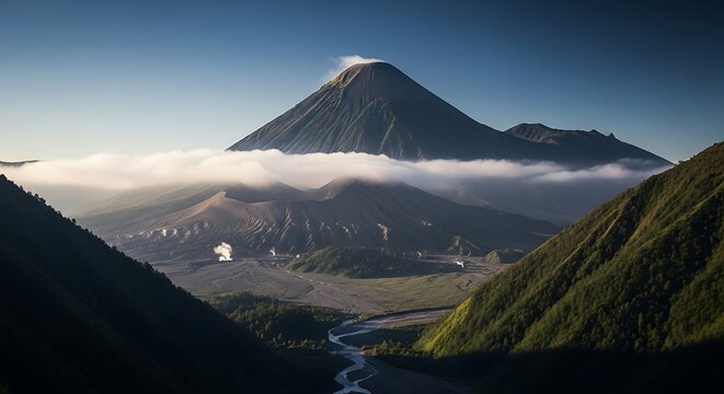 Mount bromo in east java indonesia