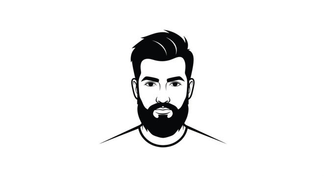 Man with beard and short hair.