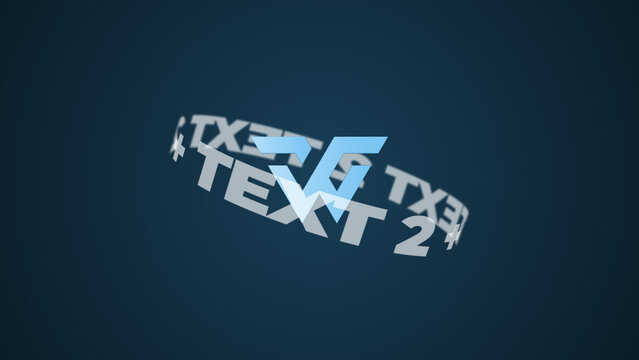 3D Looping Rotating Text Logo Reveal Wide &mdash; Animated Spinning Orbit Brand Intro
