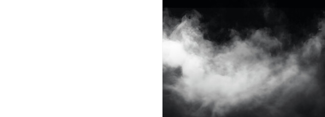 Fototapeta premium Fog effect isolated on transparent background