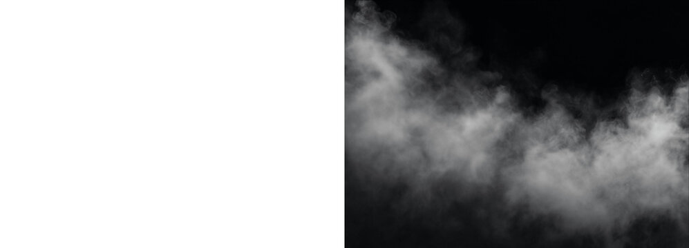 Fog effect isolated on transparent background