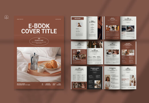 E_Book & Cover Letter Brochure Template