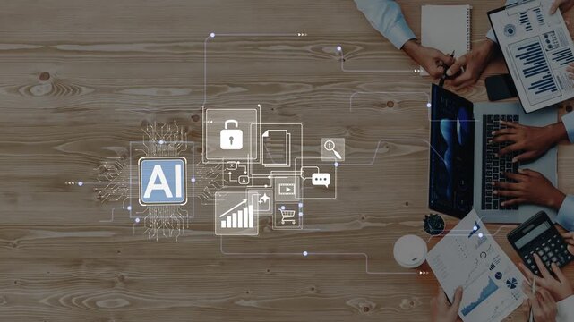 Digital Innovation in Business: AI Integration with Data Security and Analytics in Modern Workspace for Future Technology Solutions Gluon.