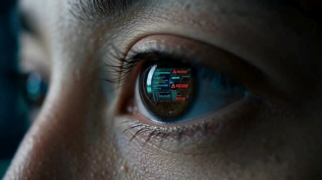Cybersecurity Eye Monitoring Interface