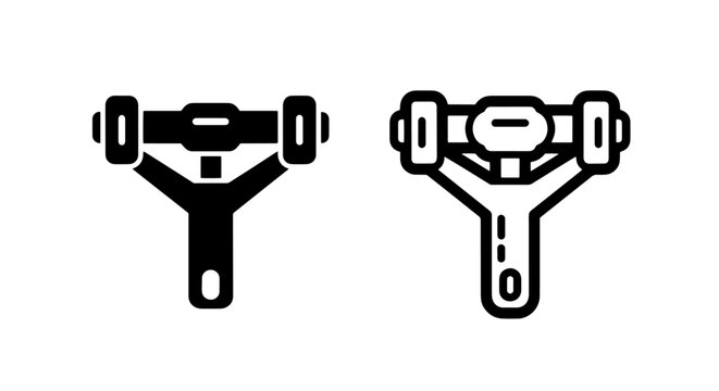 Professional gimbal stabilizer icon for smooth filming graphic