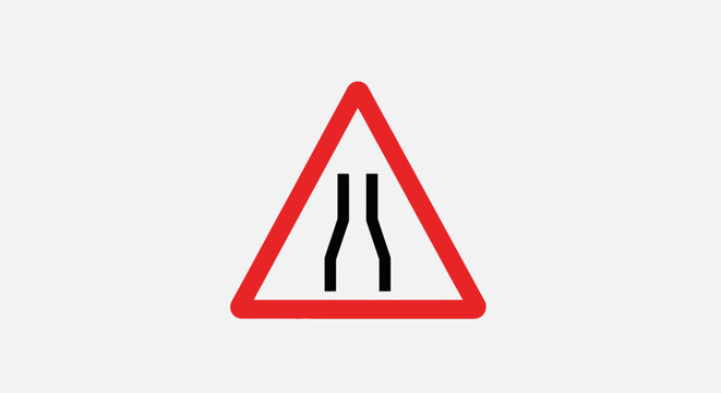Road sign warning of uneven road.
