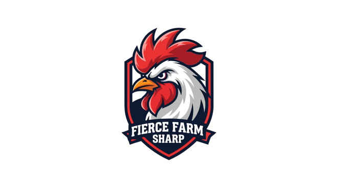 Rooster Head Logo Illustration Design.