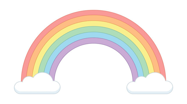 rainbow with clouds