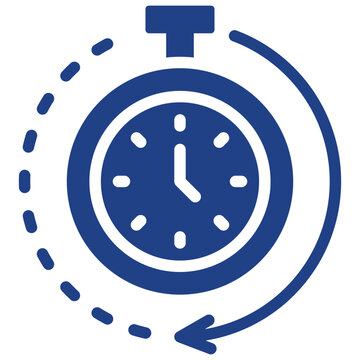 Illustration vector elements icon of Time Tracking