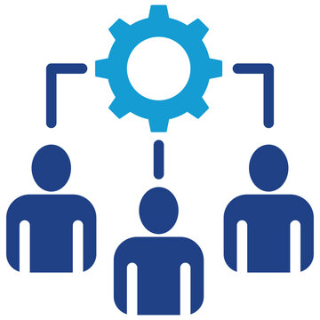Illustration vector elements icon of Team Leadership