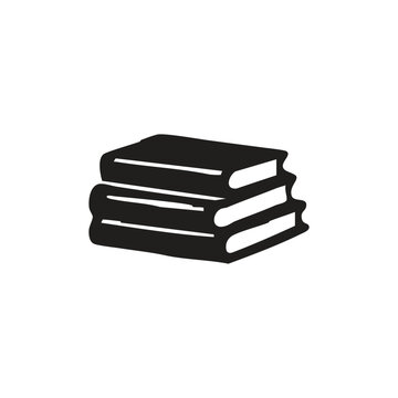 Stack of three books icon