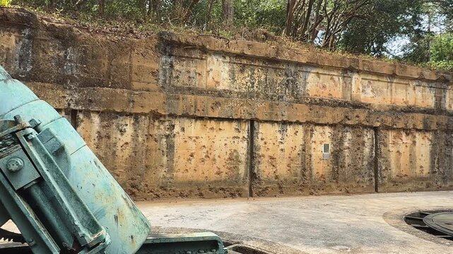 Corregidor Island Manila Mile Long Barracks Abandoned Military Ruin Concrete View