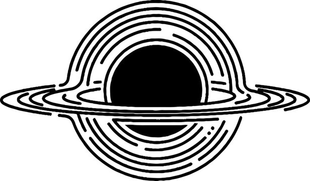 Minimalist Black Hole and Cosmic Ring Graphic