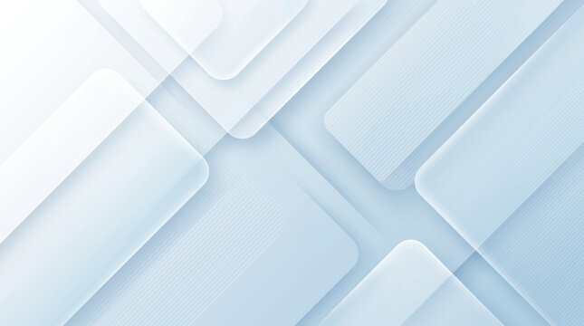 Geometric pattern of overlapping light blue and white rounded rectangles with subtle texture