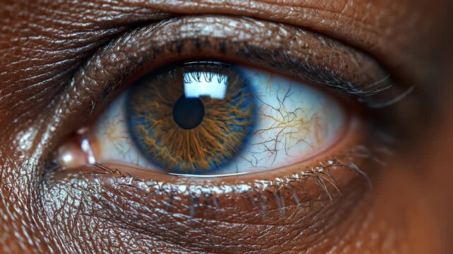 Closeup of a human eye