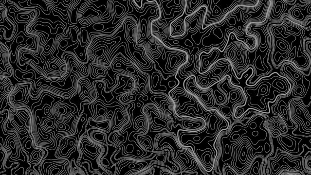 Topographic map pattern background vector. Abstract mountain terrain map background with abstract shape line texture. 