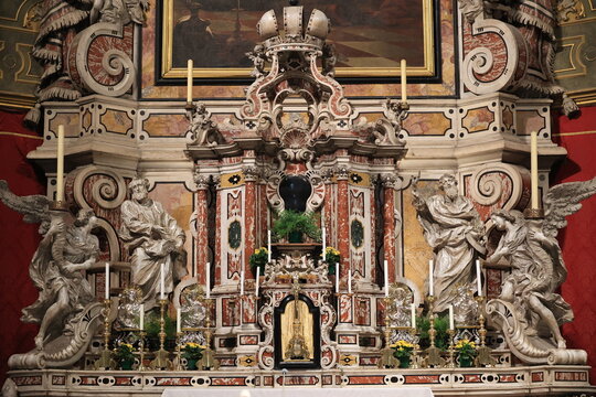 Altar of the Cathedral in Brixen, South Tyrol, Italy
