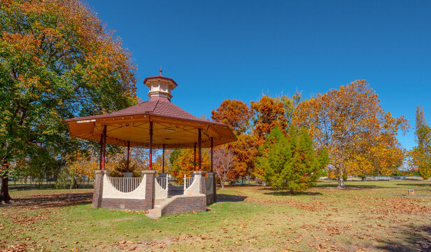 The old Bandstand in Glen Innes in Autumn