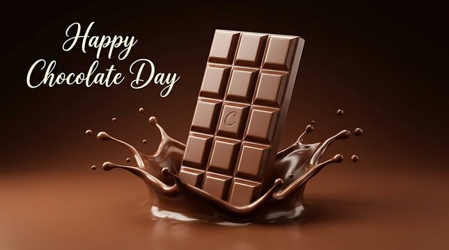 Happy world chocolate day celebrate with delicious treats and chocolatey goodness