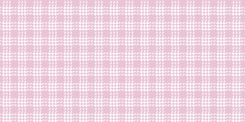 Naklejka premium Seamless houndstooth inspired pattern in soft pink and white tones, elegant repeating geometric texture with classic fashion character for textiles, wallpaper and refined decor theme