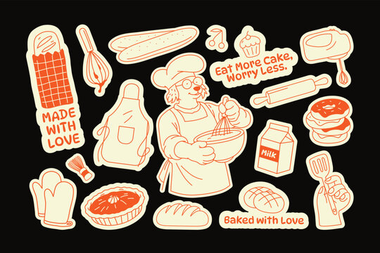 Pastry Lover Stickers